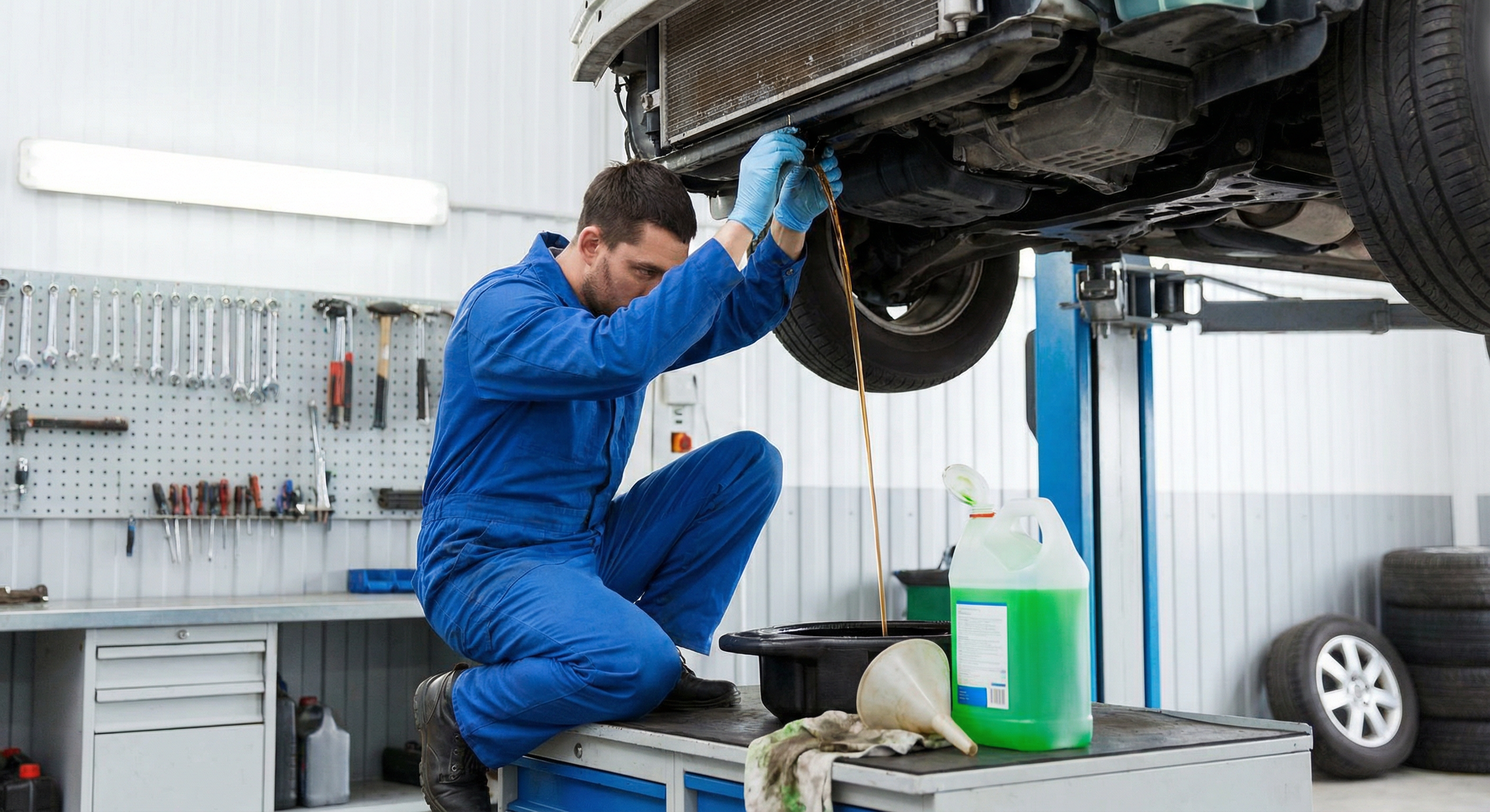 Coolant flush service